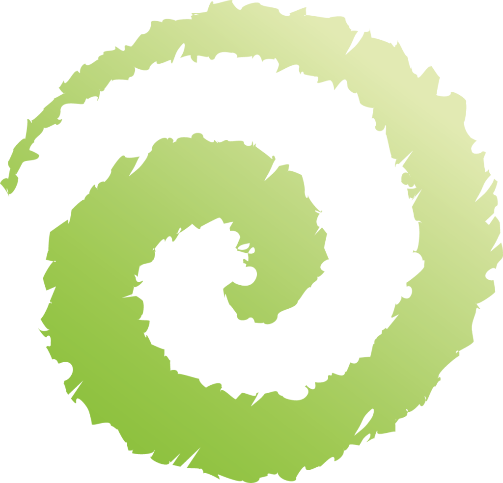 A green swirl